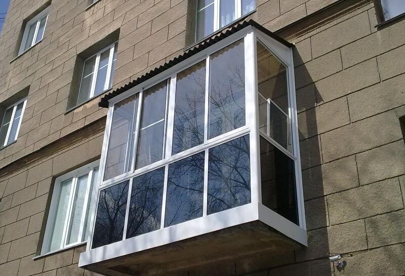 Французское остекление балкона - фото 124